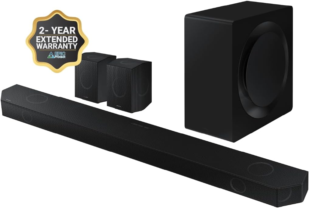 11.1.4ch Soundbar with Wireless Dolby Atmos Audio, Rear Speaker Included O22173