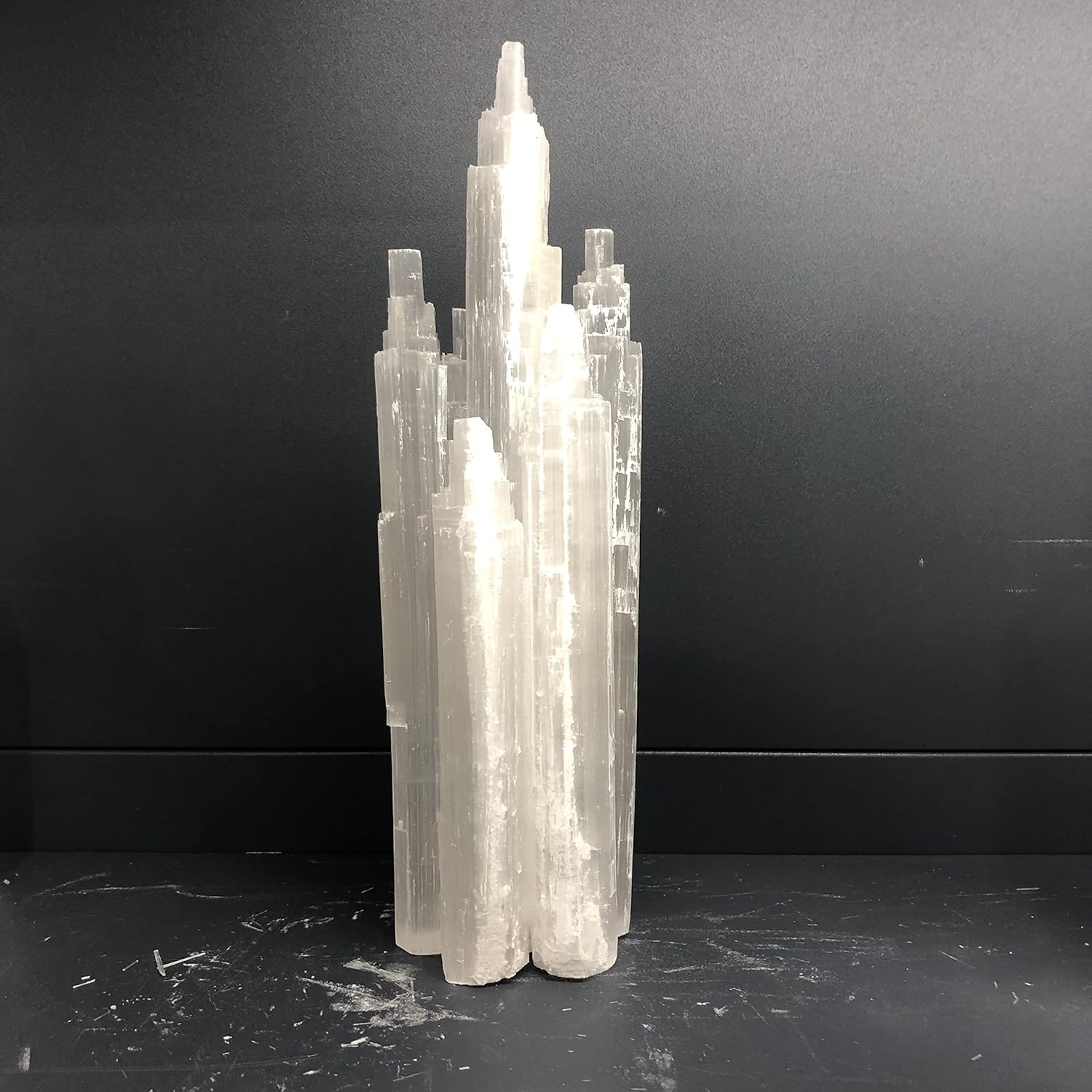 White Crystal Selenite Gypsum Tower Pack of 2 G52114