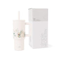 24 oz Tumbler with Handle and Silicone Straw Lid D625531