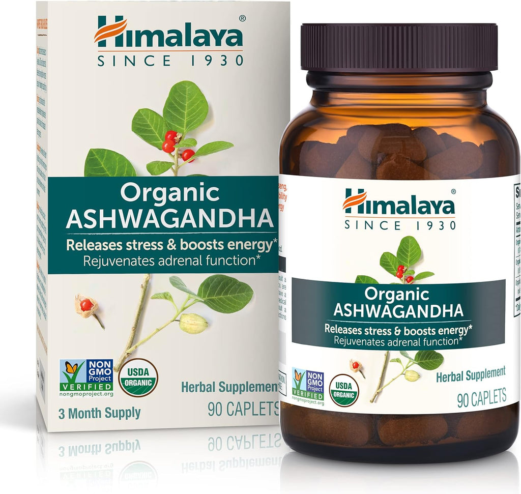 Organic Ashwagandha 90 Caplets 670 mg R67127