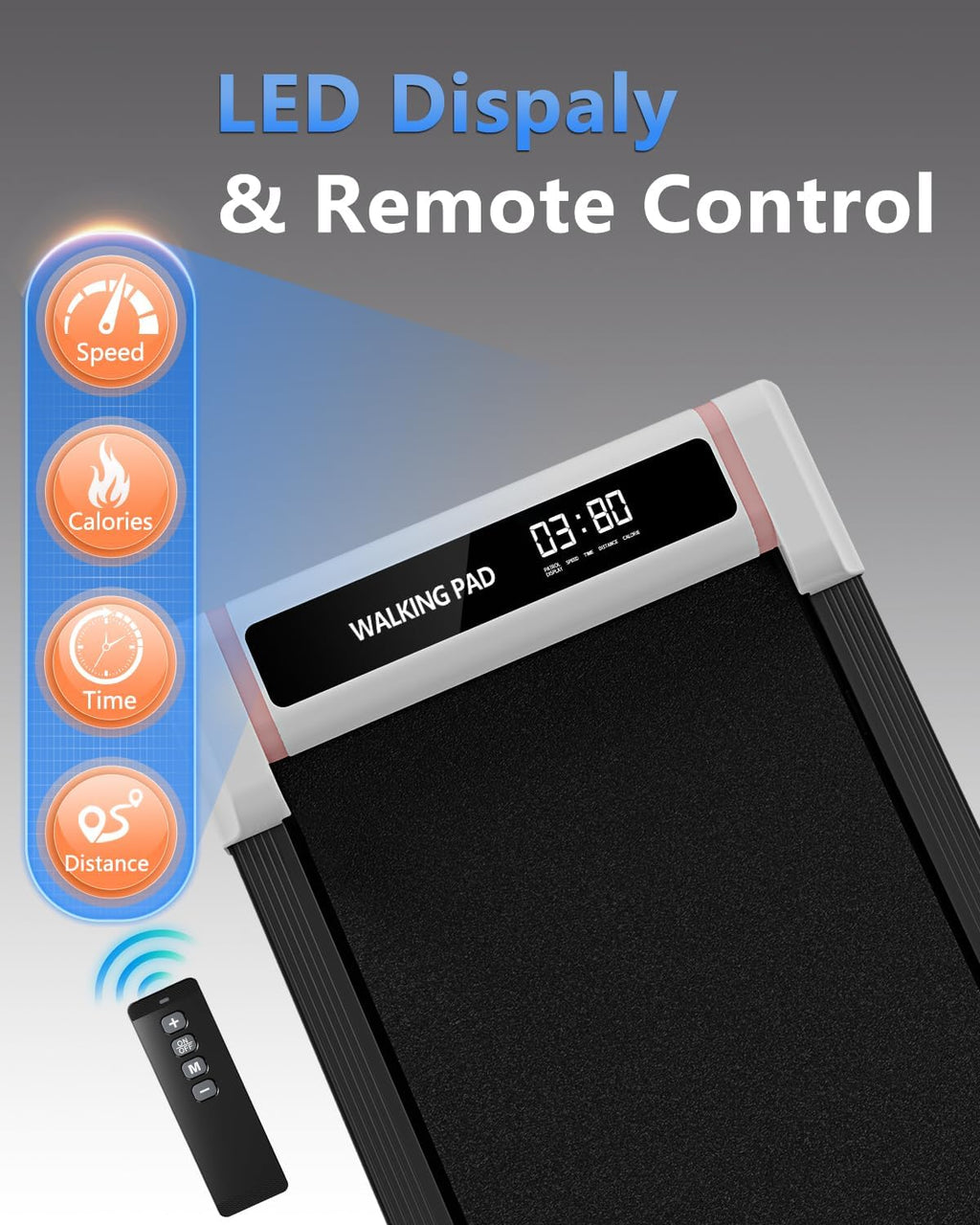 Compact 2-in-1 Under Desk Treadmill with Incline A6867