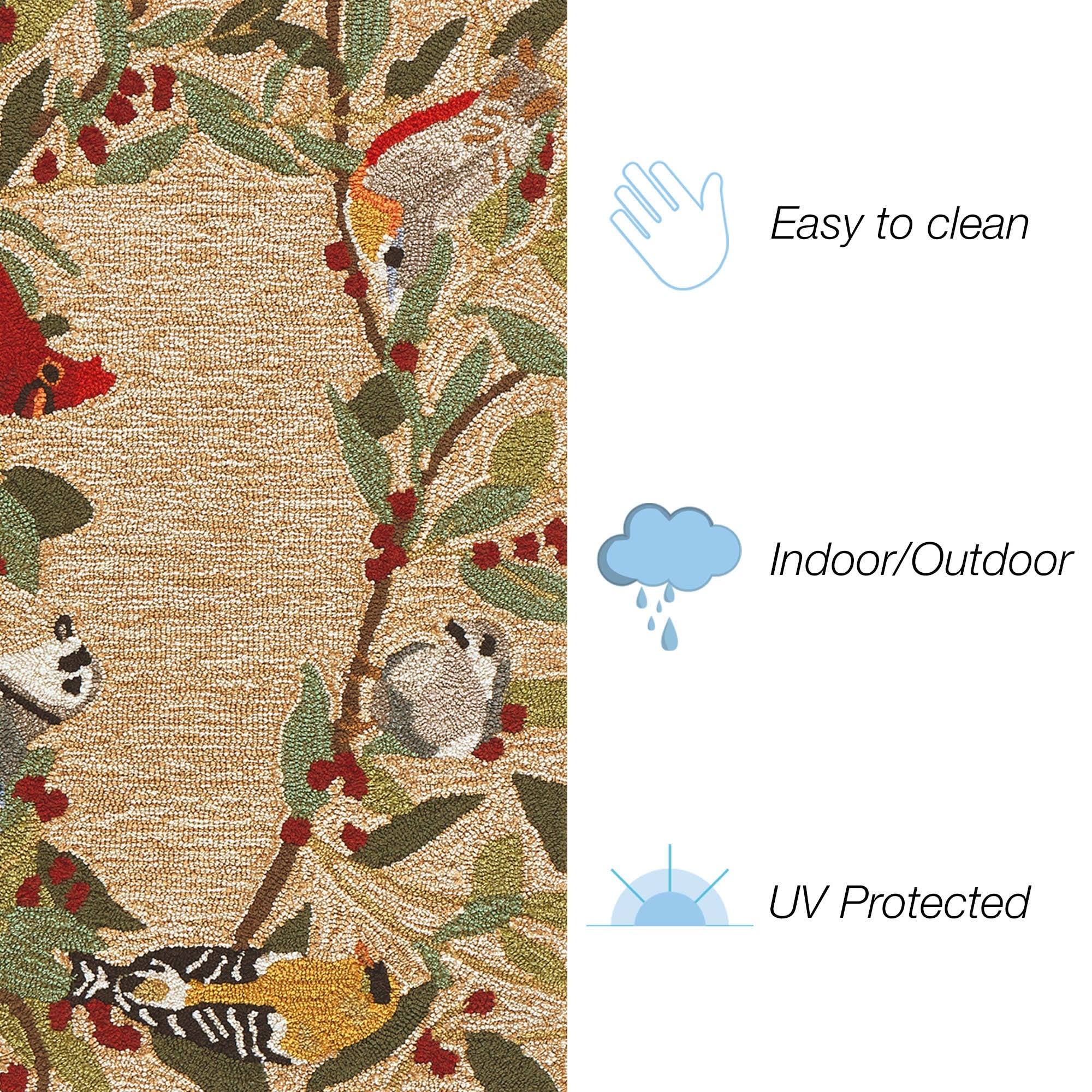 Frontporch Bird Border Indoor Outdoor Mat