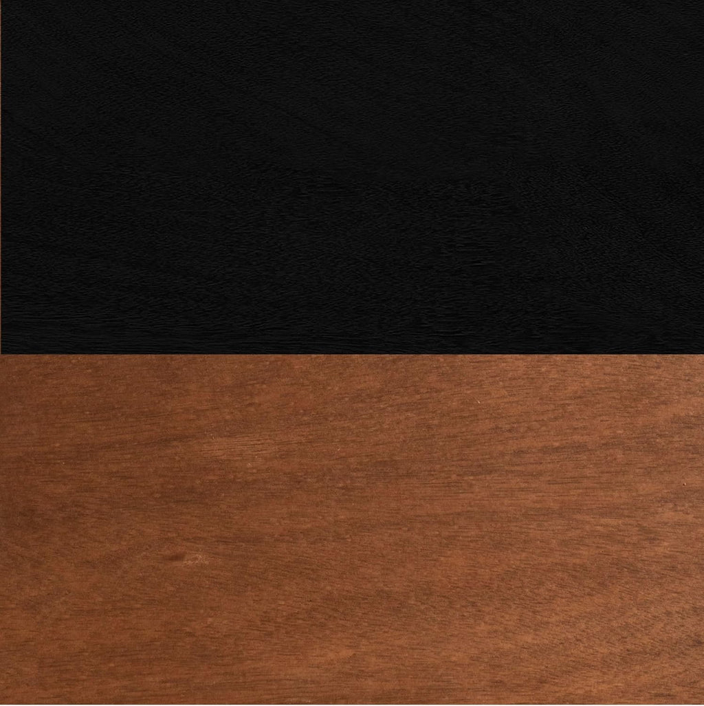 Modern Coffee Table, 47 inches, Poplar Solid Wood, Bourbon and Black Finish S587944