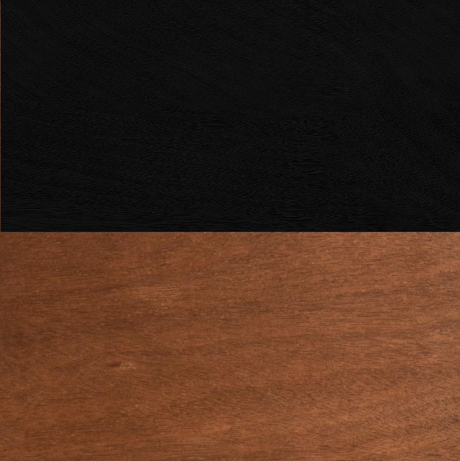 Modern Coffee Table, 47 inches, Poplar Solid Wood, Bourbon and Black Finish S587944