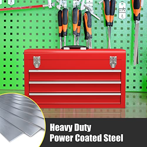 20" 3 Drawer Heavy Duty Steel Tool Box W52577