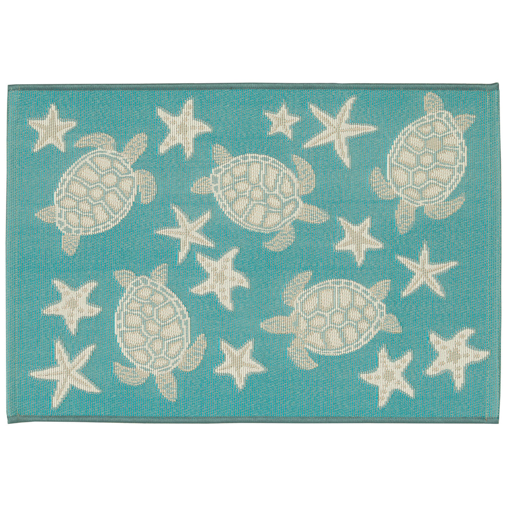 Esencia Turtle And Stars Indoor Outdoor Mat