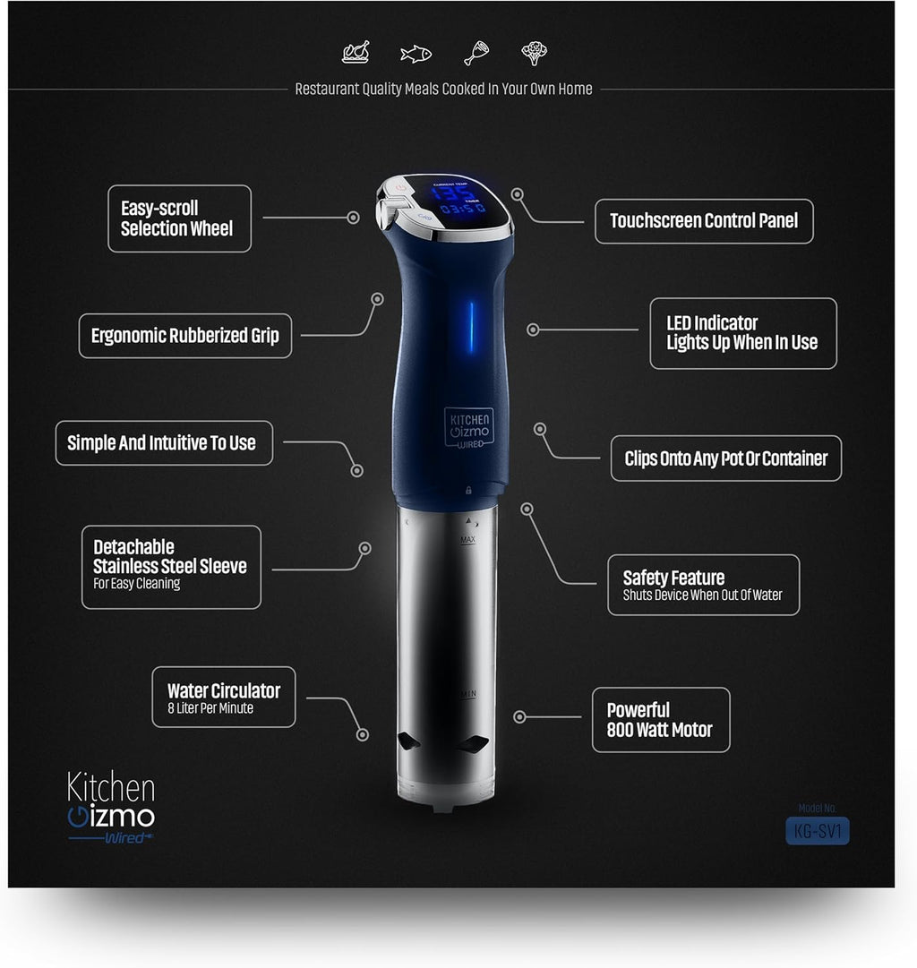 800 Watt Blue Sous Vide Immersion Circulator J869082