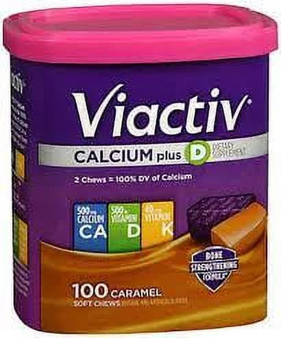 Caramel Calcium Soft Chews 100 EA (Pack of 2) D8143