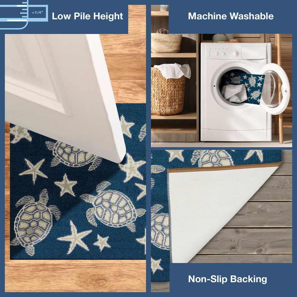 Esencia Turtle And Stars Indoor Outdoor Mat