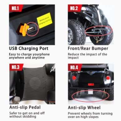3-Speed Electric Mobility Scooter with 1000w B4344