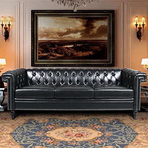 Blue Velvet 3-Seater Sofa Y22094