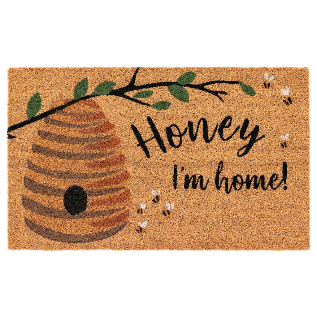Natura Honey I'm Home Coir Doormat with Non-Skid Backing
