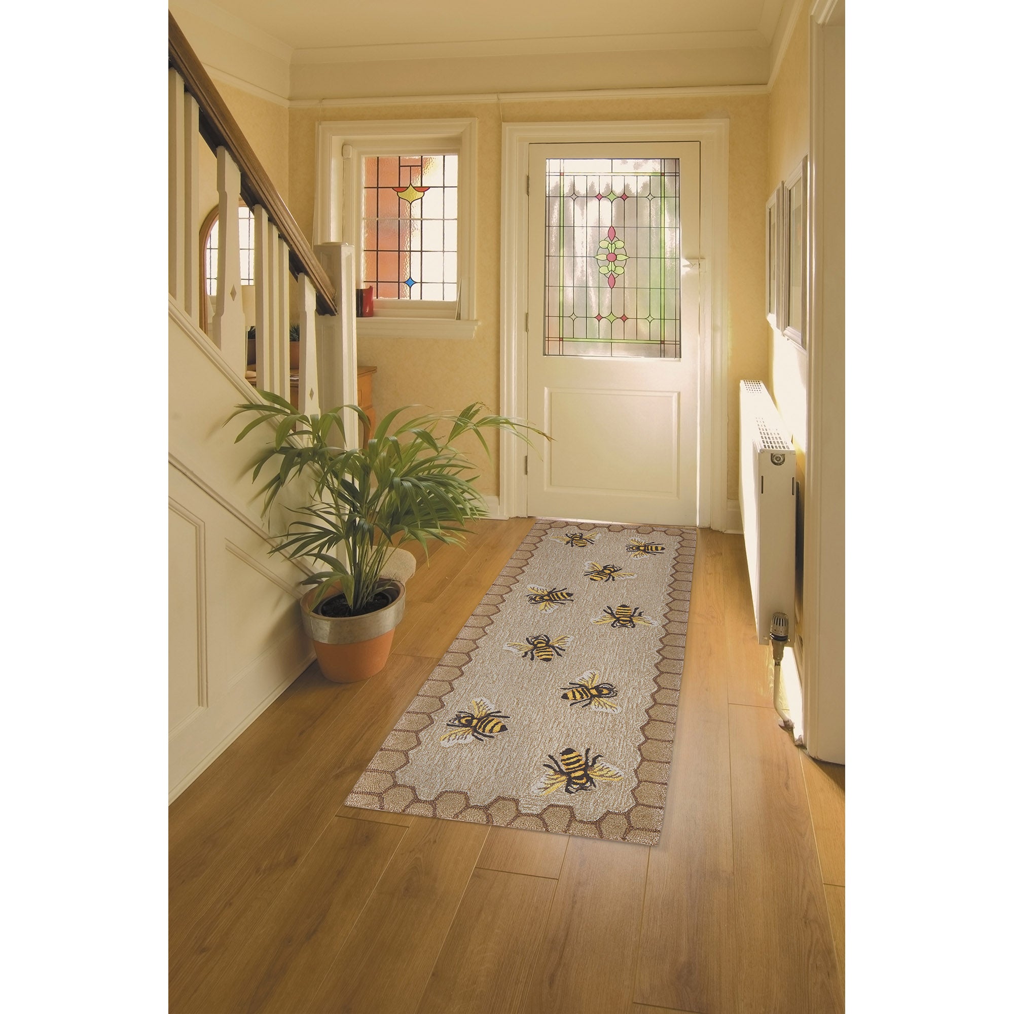 Frontporch Honeycomb Bee Indoor Outdoor Mat