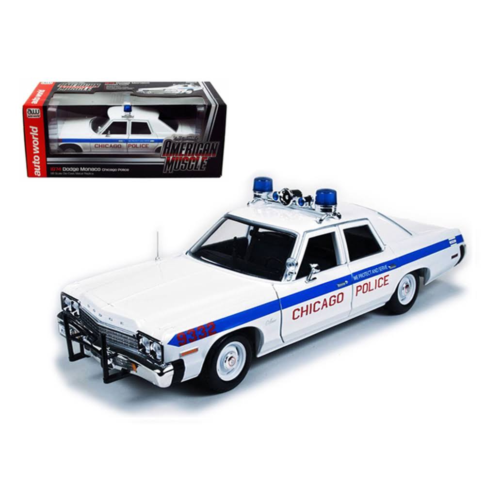 1974 Dodge Monaco Police Car 1/18 Diecast Model Car N154941
