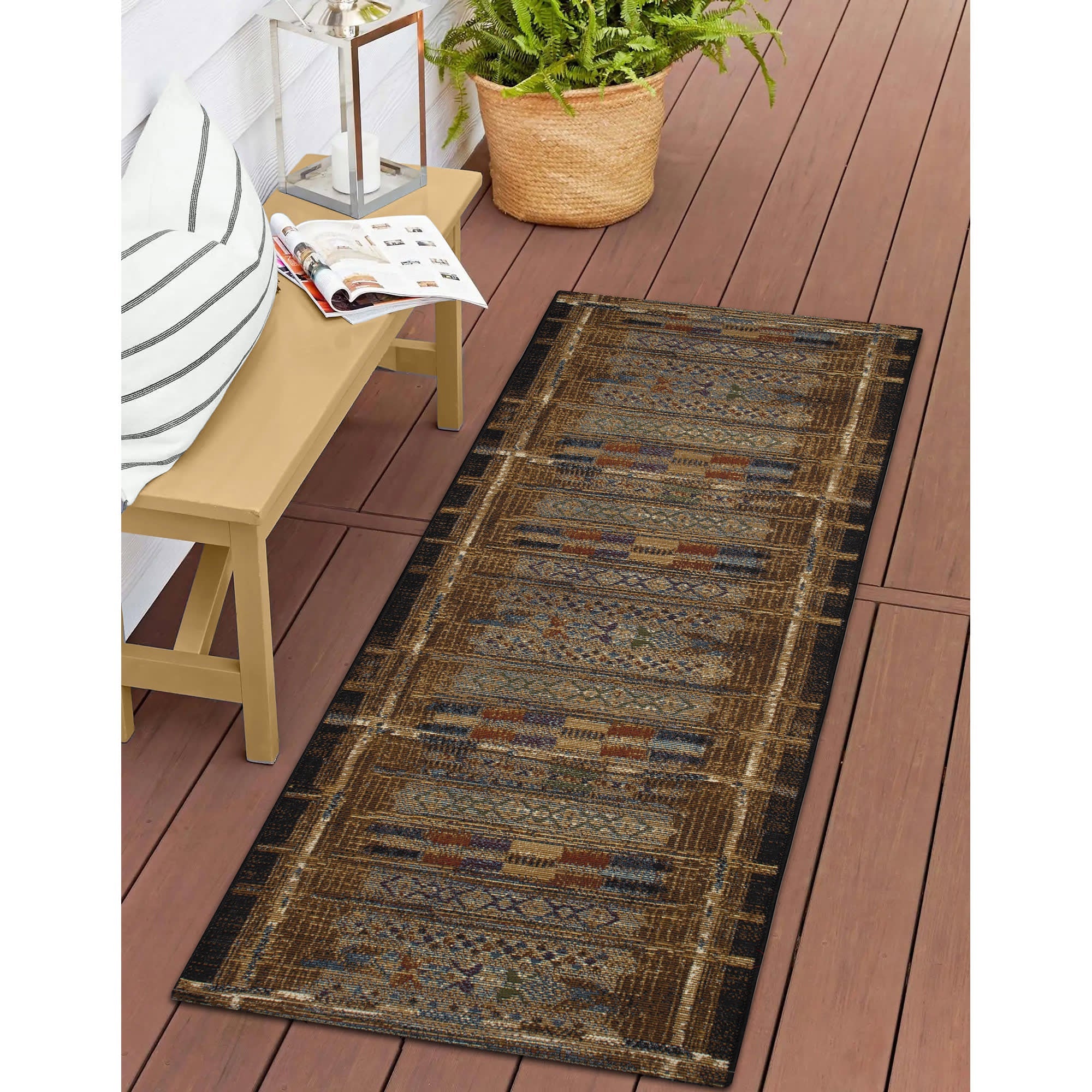 Esencia Tribal Stripe Indoor Outdoor Mat