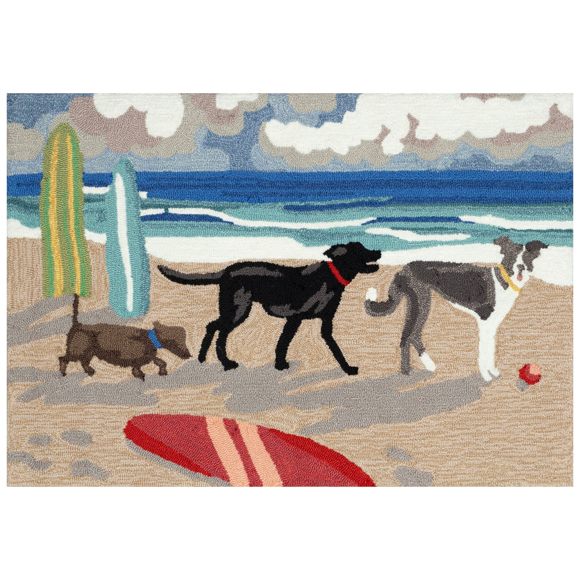 Frontporch Dog Beach Indoor Outdoor Mat