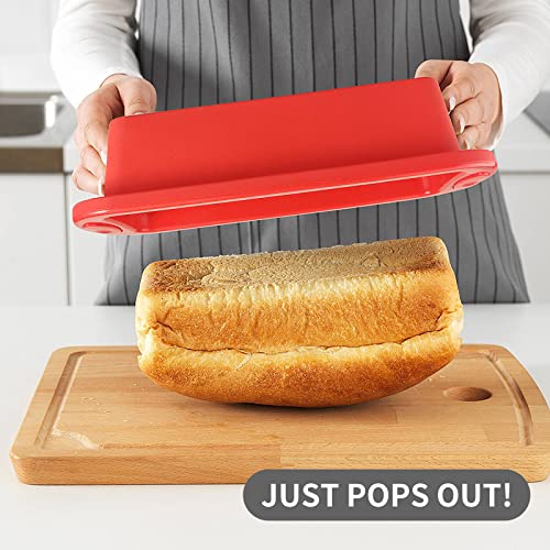 5-Piece Nonstick Silicone Bakeware Set with Bread Loaf Pan, Muffin Pan, Square Cake Pan, Round Cake Pan N75084