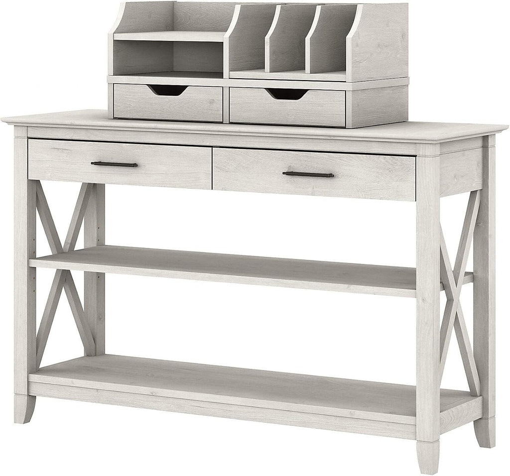 Cape Cod Gray Console Table with Storage P6811