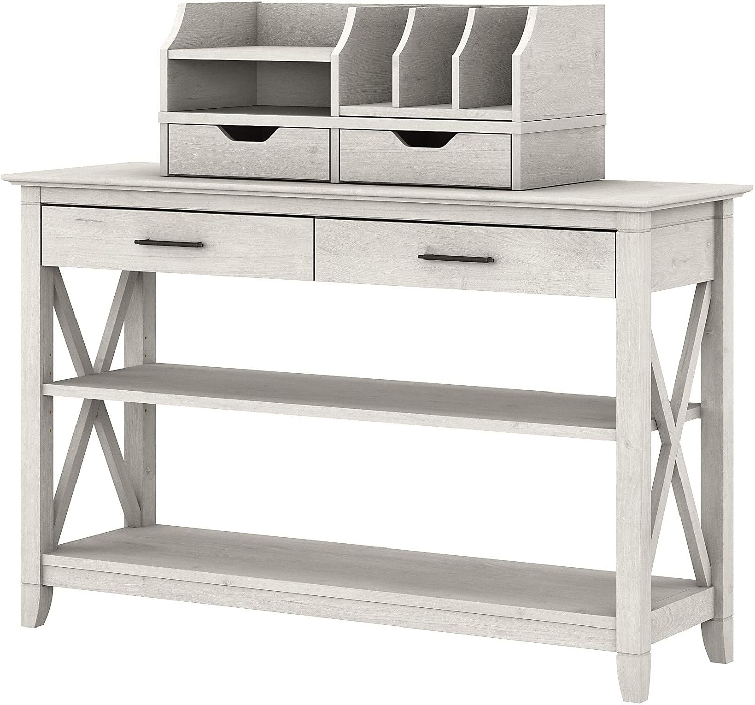 Cape Cod Gray Console Table with Storage P6811