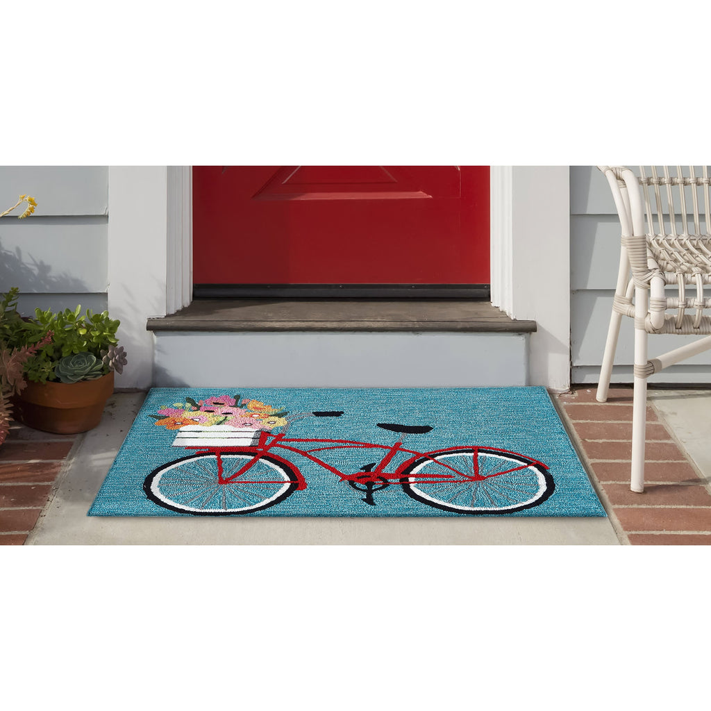 Frontporch Bike Ride Indoor Outdoor Mat