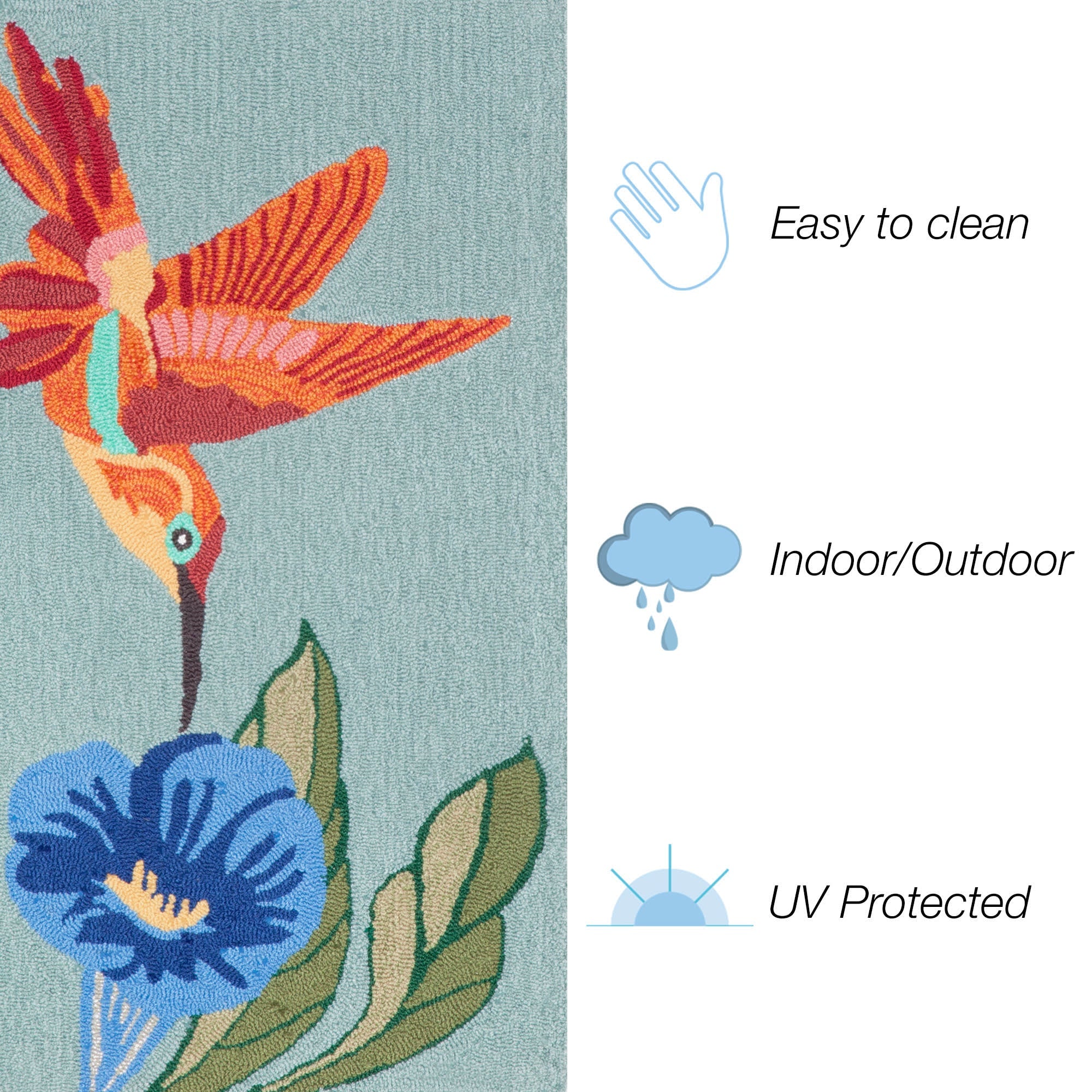 Frontporch Hummingbird Indoor Outdoor Mat