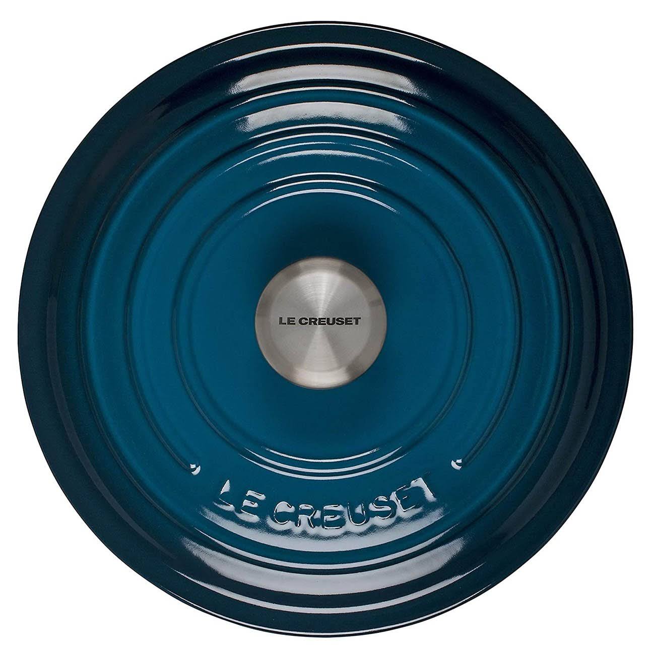 3.5 Qt. Cast Iron Sauteuse Deep Teal E3842