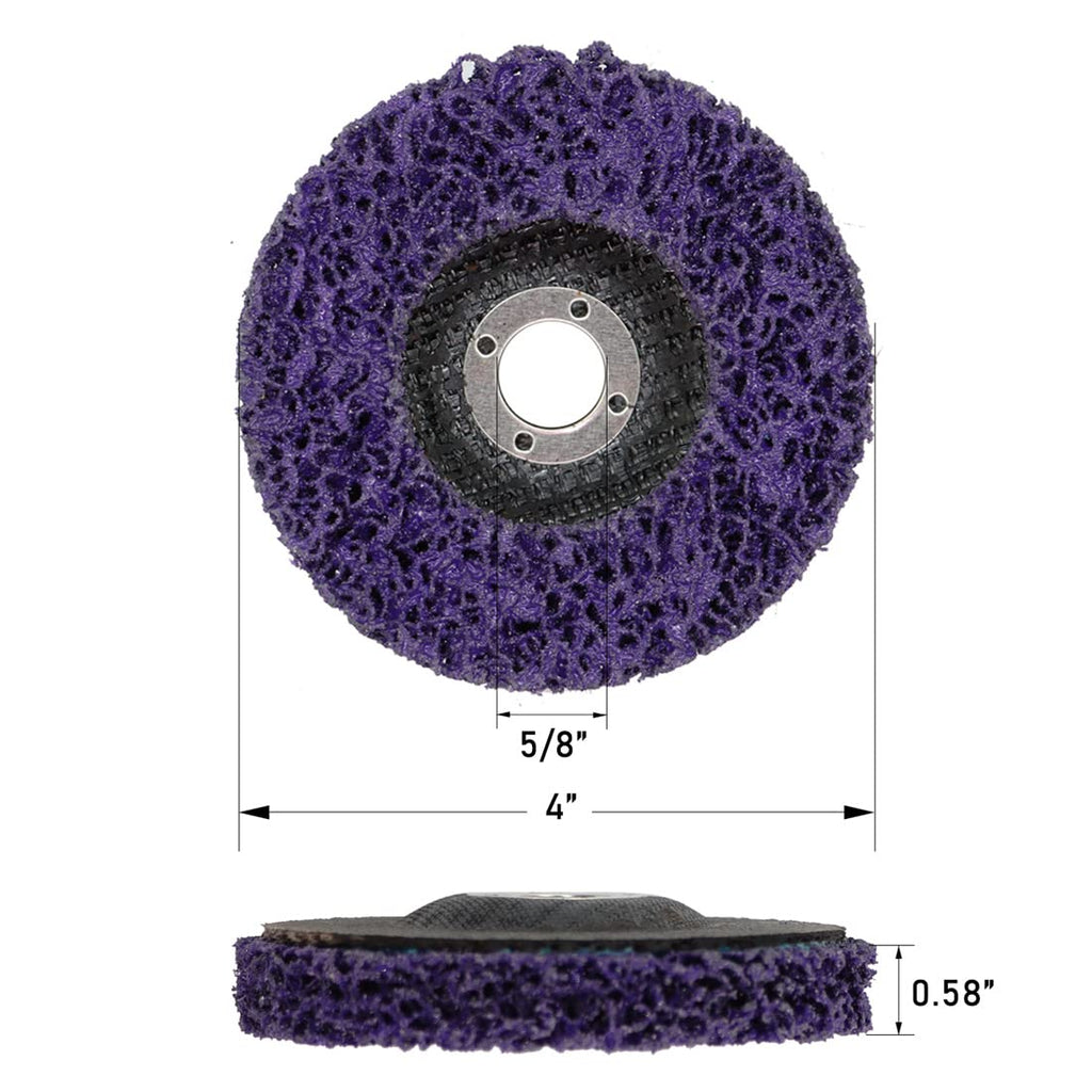 10 PCS 4" x 5/8" Strip Discs Strip Wheel T430321