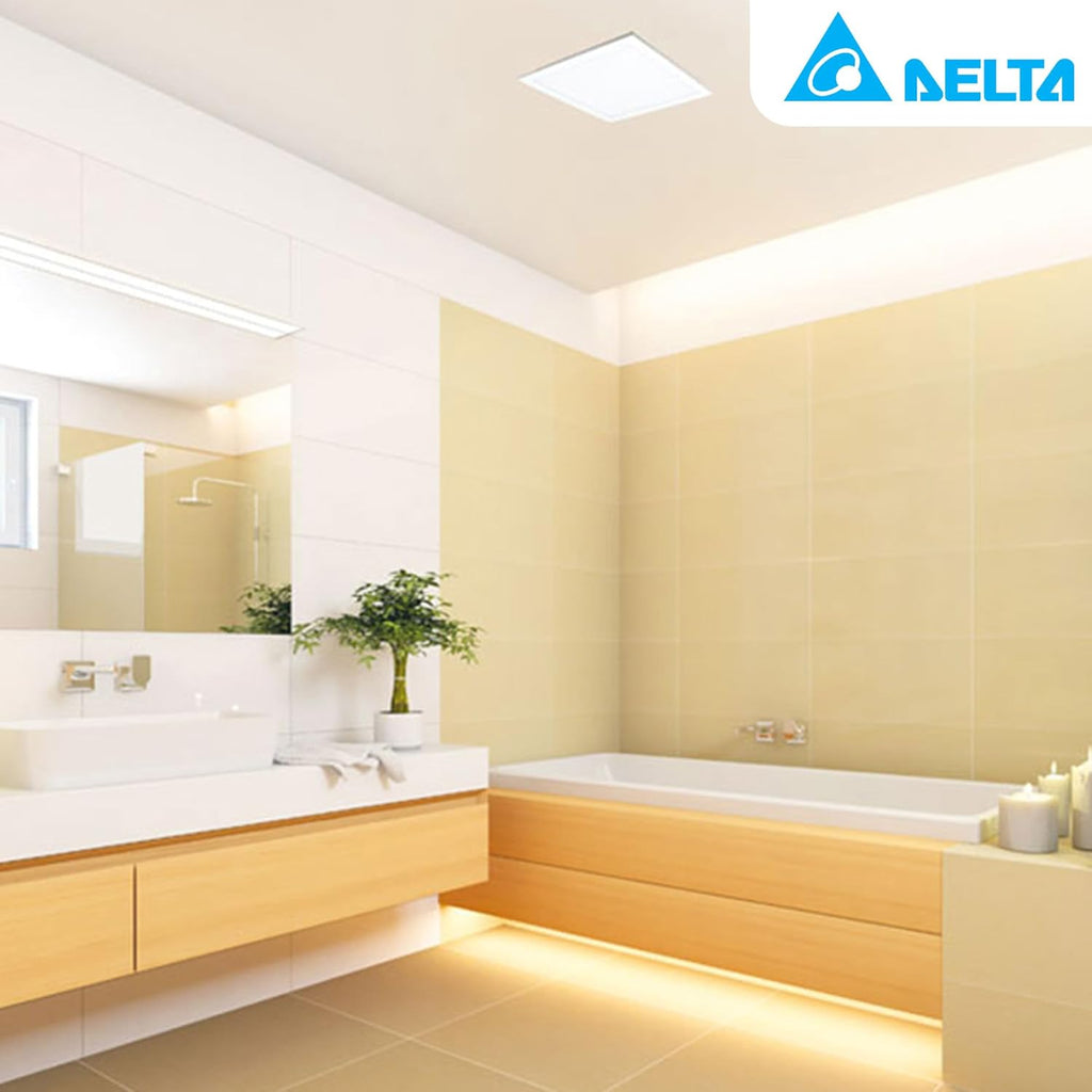White Exhaust Fan with LED Light, 80/110 CFM C640408