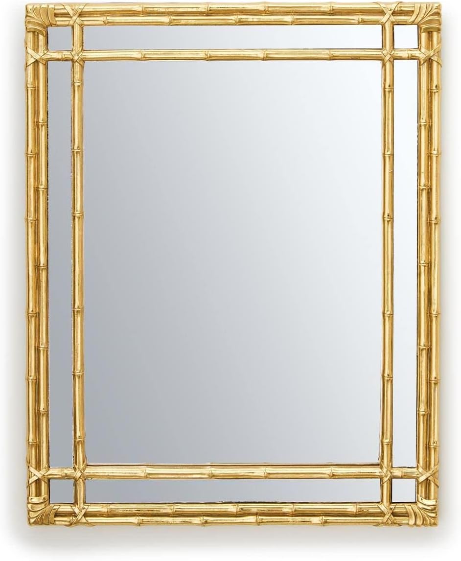 Golden Bamboo Hanging Standing Mirror L10906