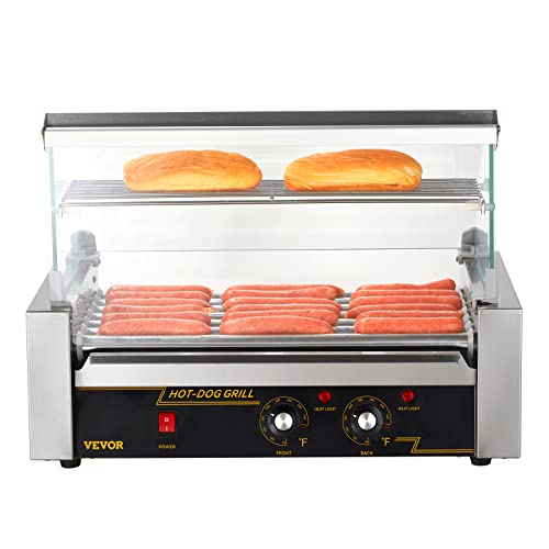 12 Hot Dog Capacity 5 Rollers Stainless Steel Hot Dog Roller M439