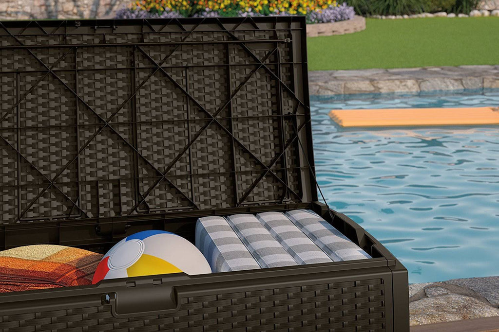 Mocha Resin Deck Box 73-Gallon N77073