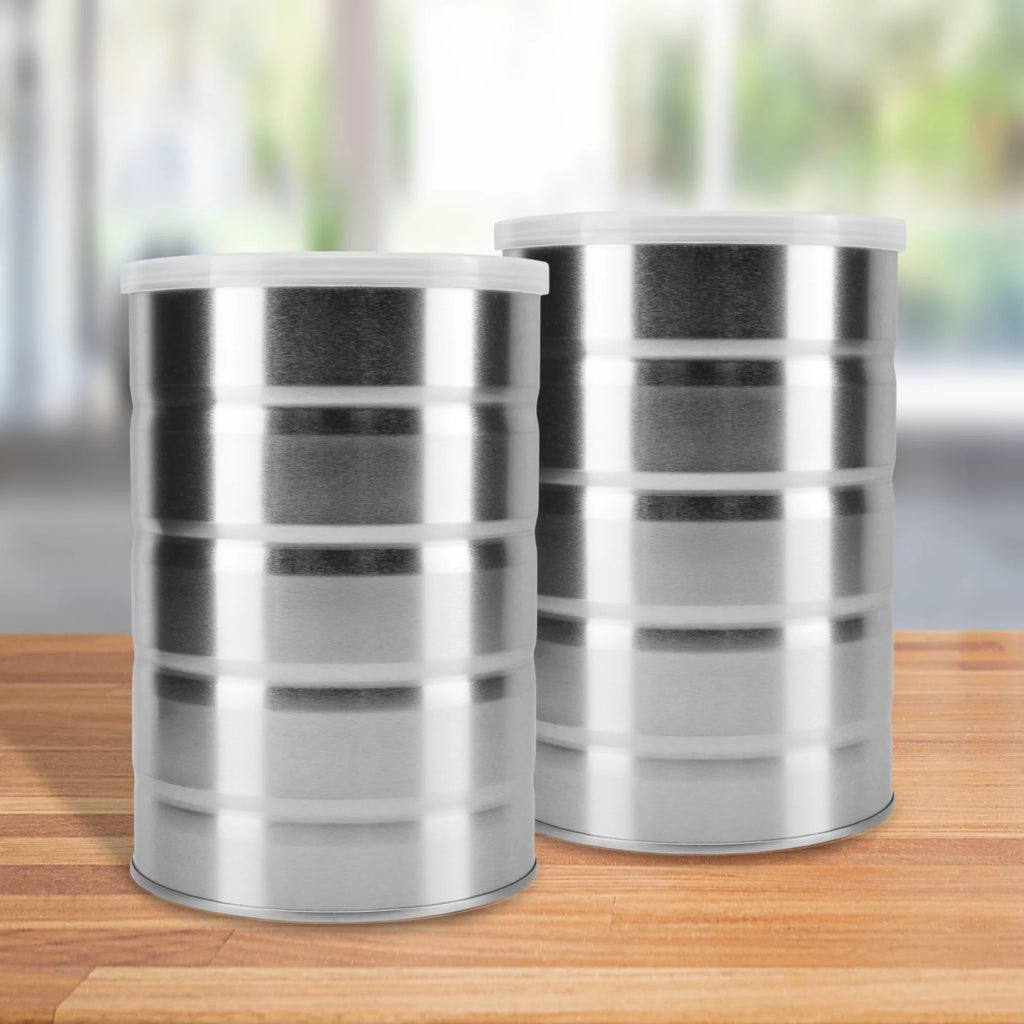 Empty Coffee Cans (4-Pack) Metal Cans H7049