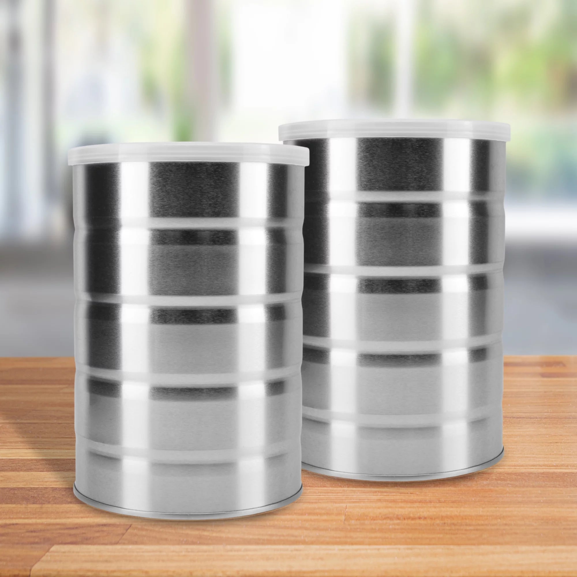 Empty Coffee Cans (4-Pack) Metal Cans H7049