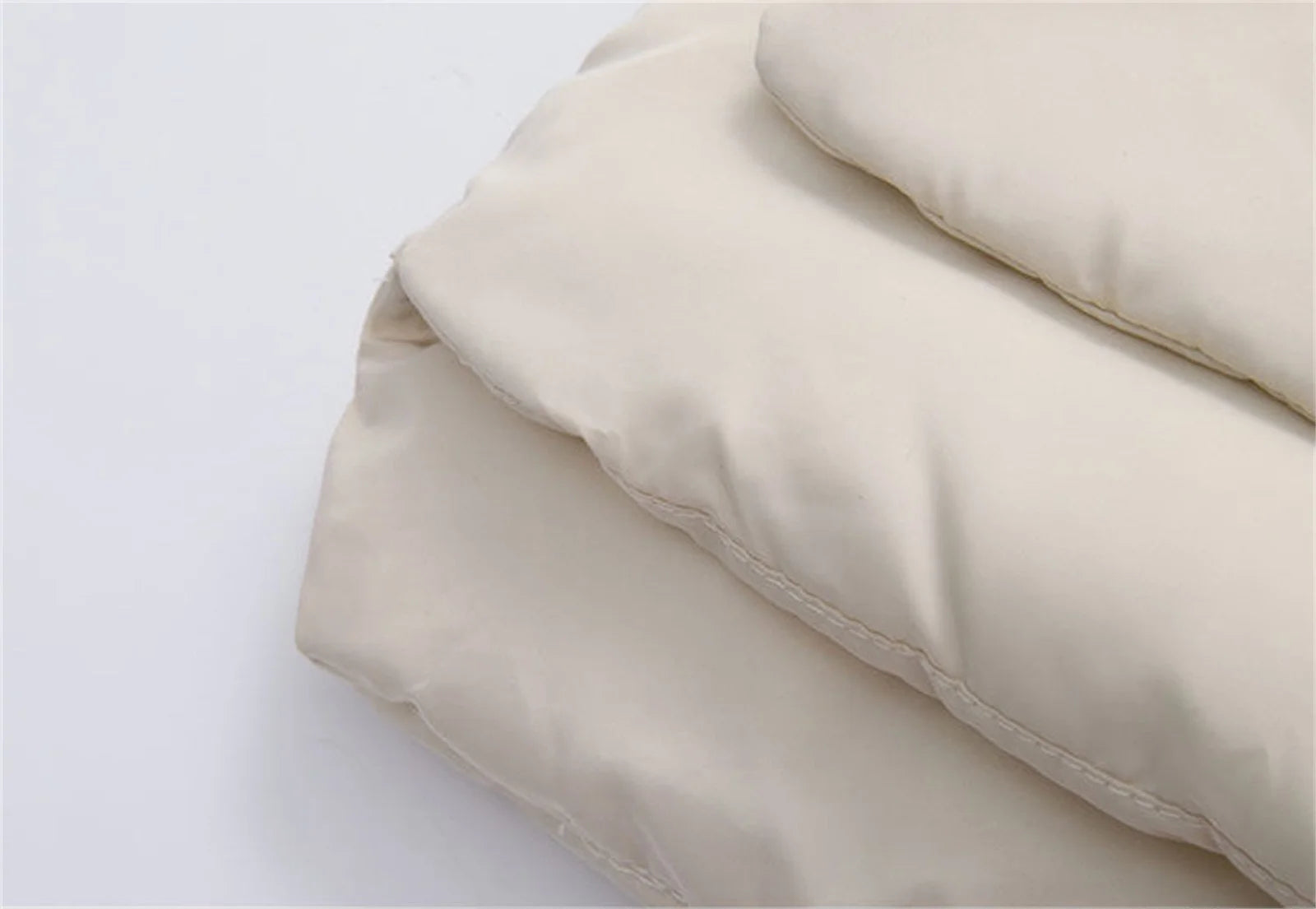 Beige Bear Ears Hooded Padded Jacket Z6842