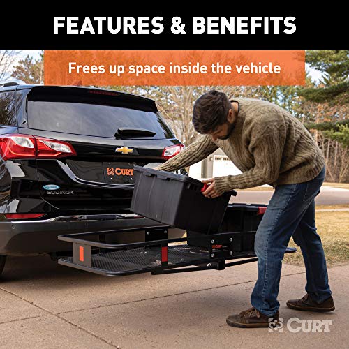 60 x 24-Inch Black Steel Cargo Carrier R6593