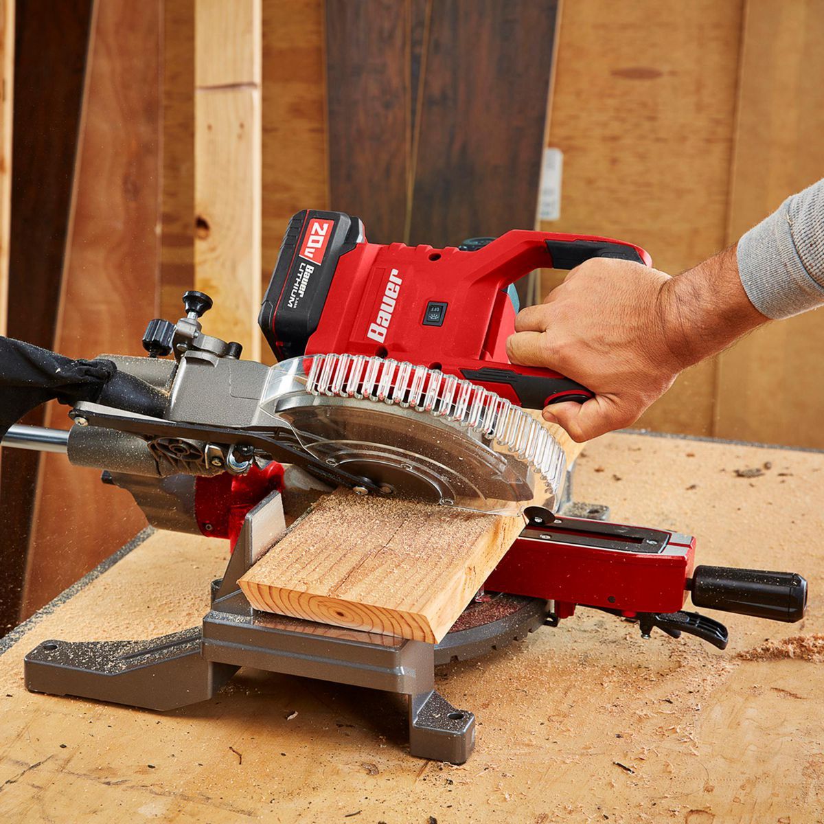 20V Brushless Cordless 7-1/4 in. Single Bevel Sliding Miter Saw P423