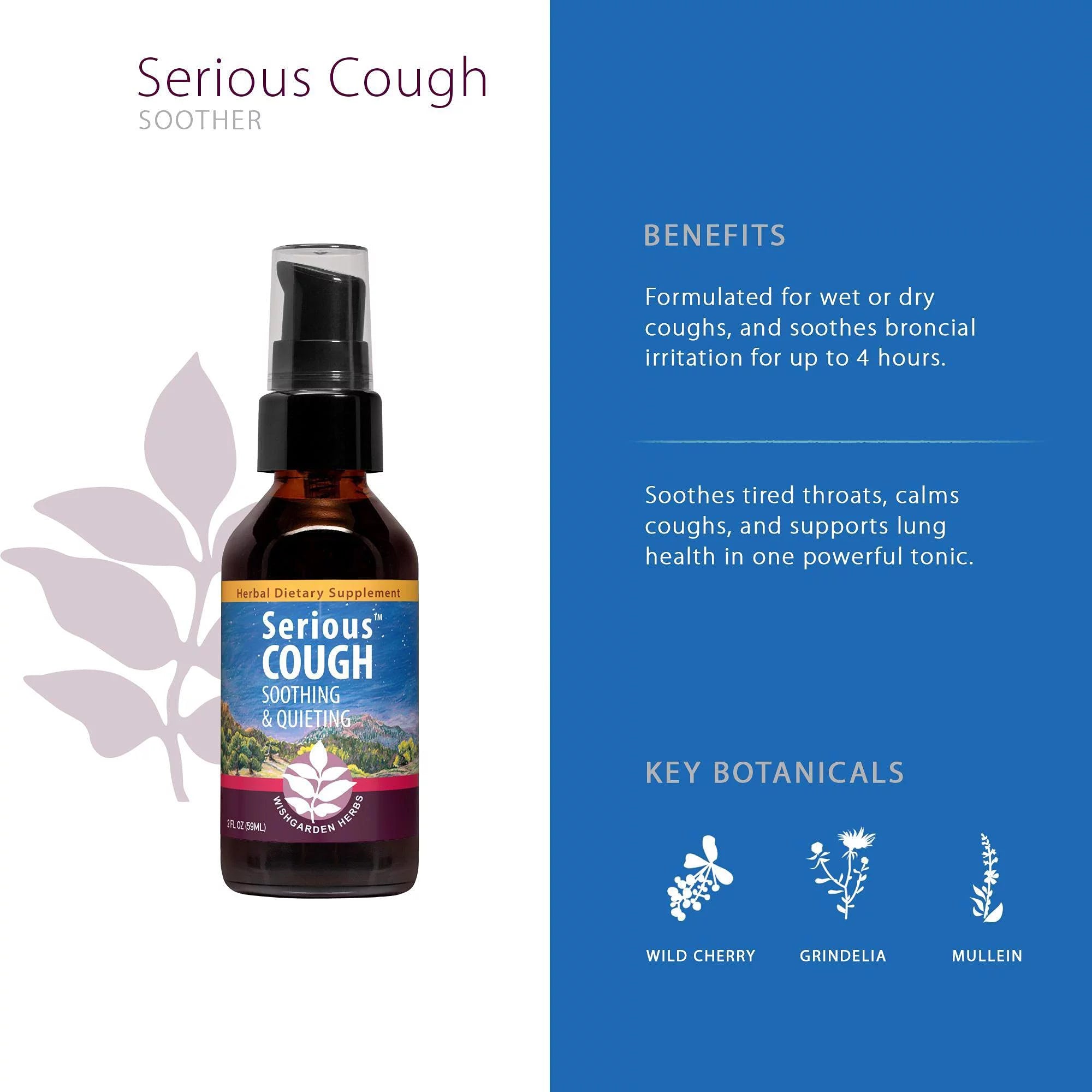 Organic Herbal Cough Suppressant Supplement (4 oz) Y64688