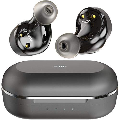 Matte Black Hybrid Active Noise Cancelling Wireless Earbuds S803