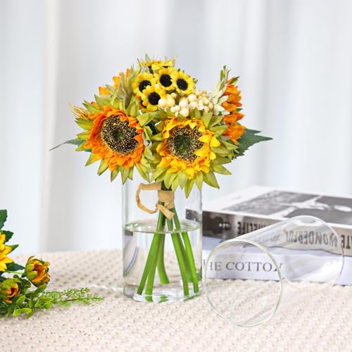 15pcs Clear Glass Cylinder Vases R1154