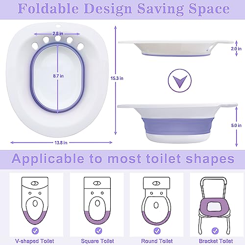 Electric Sitz Bath Kit for Toilet Seat, Automatic Flushing, Foldable F94981