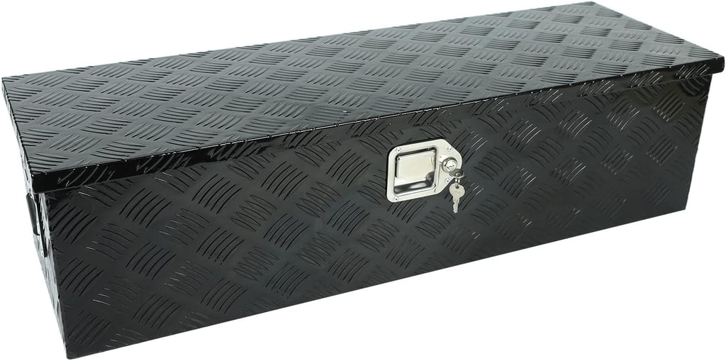 Black Aluminum 5 Bar Tread Tool Box G7637