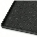 Black 31.5 23.6 Silicone Pet Placemat Y378848