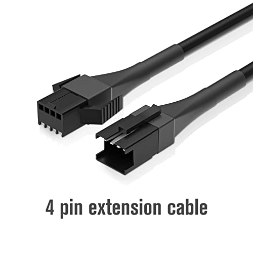 2 PCS 47 Inch 4 Pin LED Extension Cable L4303