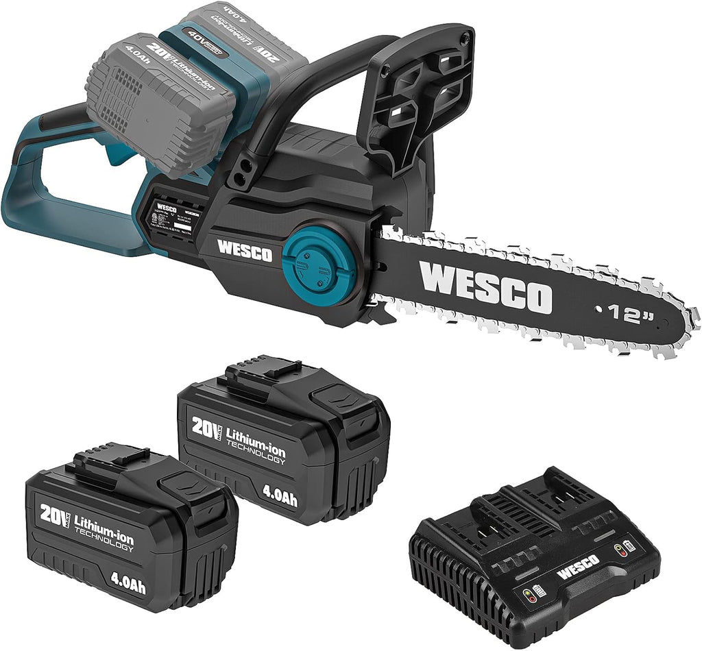 20V 10-Inch Cordless Chainsaw with 4.0 AH Battery and Charger B586179