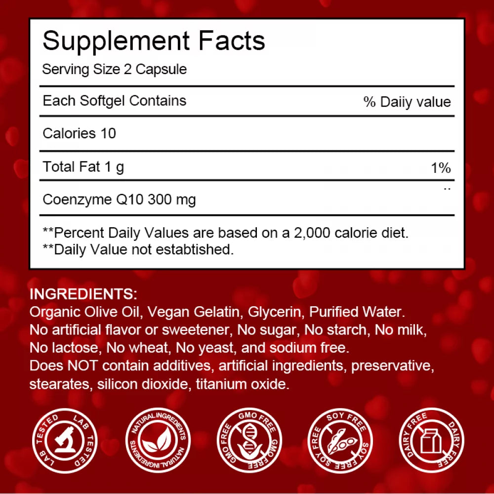 (2 Pack) CoQ10 300mg Softgels S626