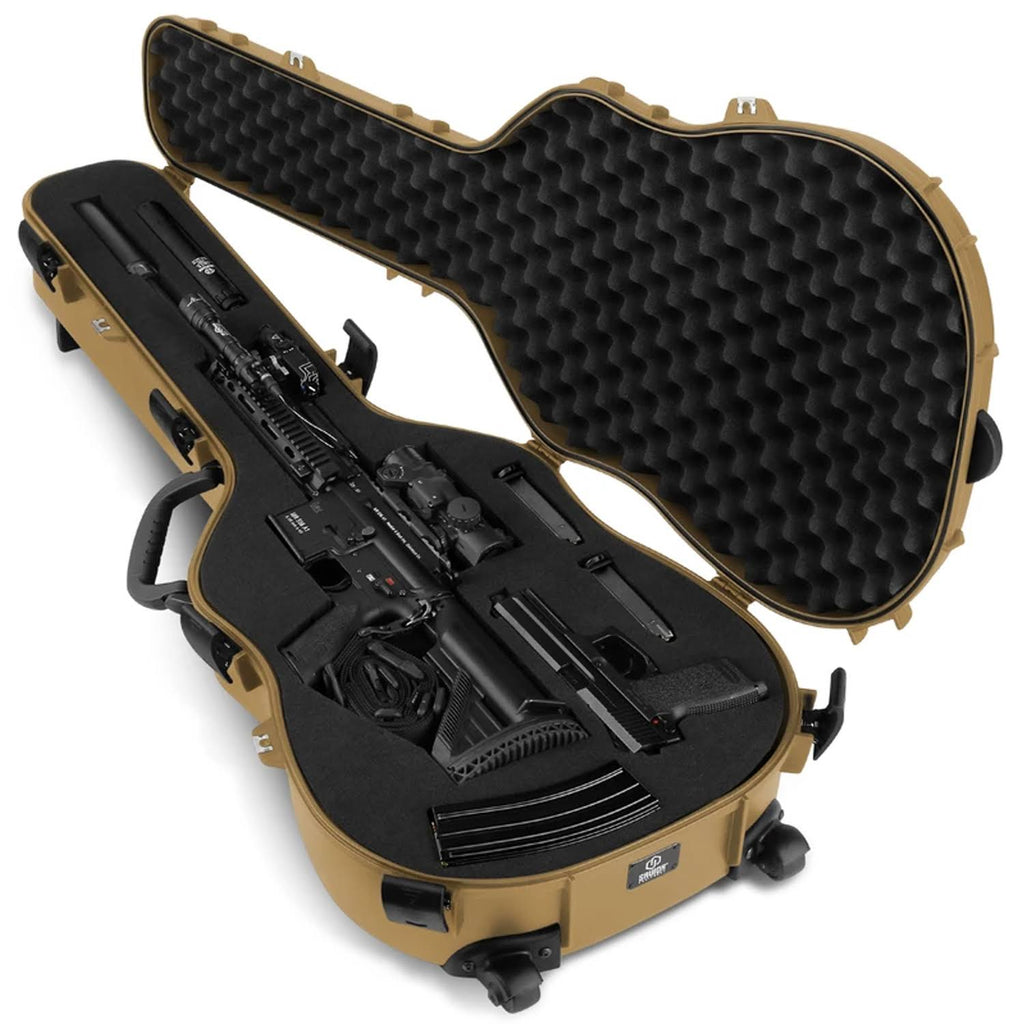 Tactical Lockable Single Rifle Foam Padded Guitar Case O123