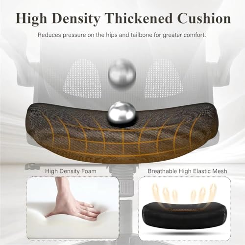 Black Mesh Ergonomic Desk Chair with Adjustable Backrest G627