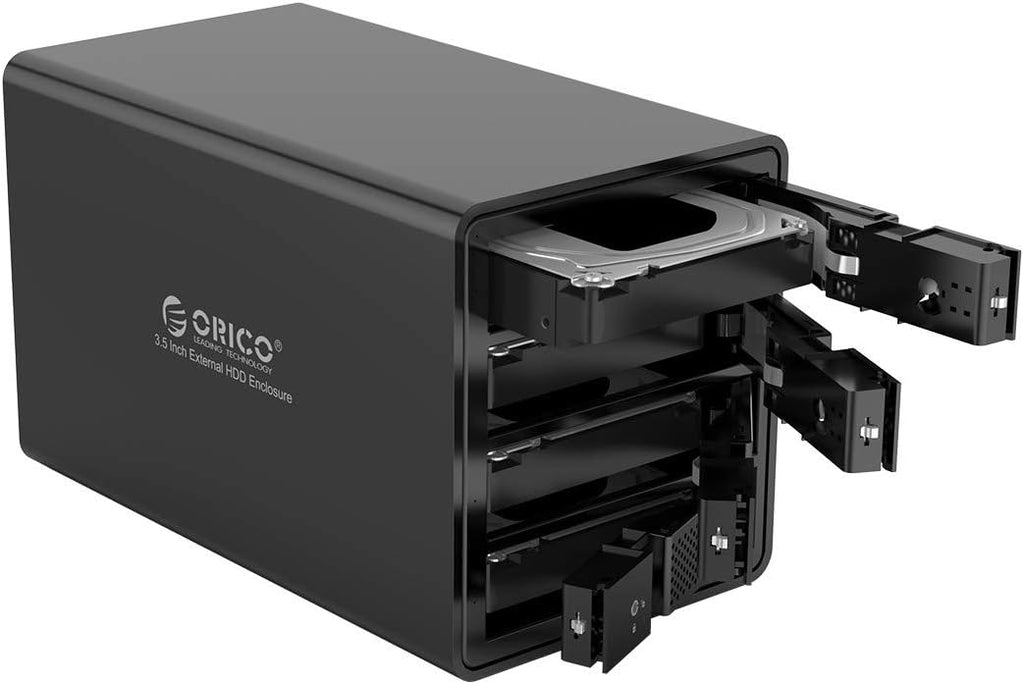 4 Bay USB 3.0 SATA External Hard Drive Enclosure for 3.5 inch HDD Aluminum Alloy RAID Enclosure S858