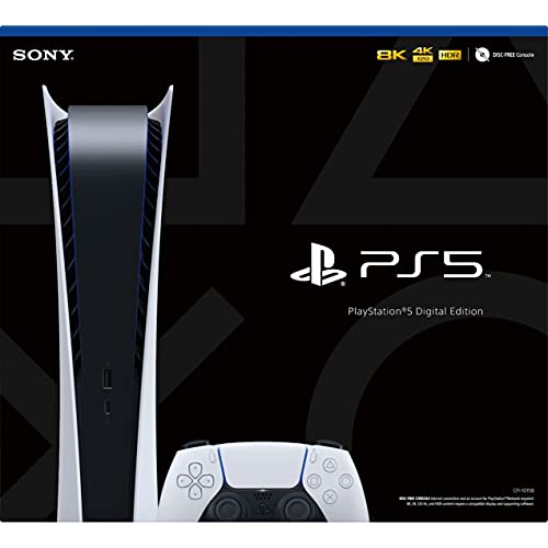 PlayStation 5 Digital Edition 825GB Gaming Console with 1 Wireless Controller W8087