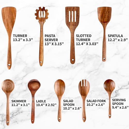 6-Piece Teak Wooden Spoons G553